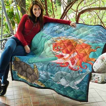 Hawaii Premium Quilt Mermaid And Animal