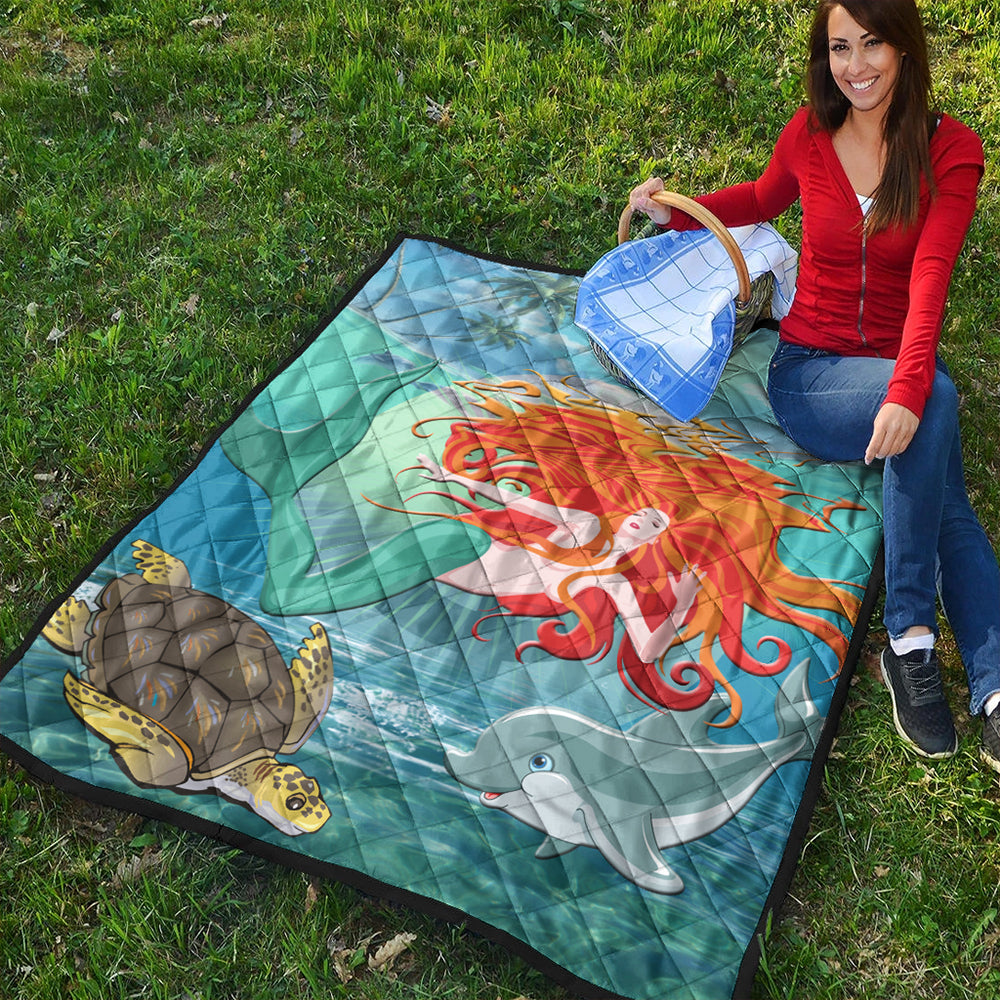 Hawaii Premium Quilt Mermaid And Animal