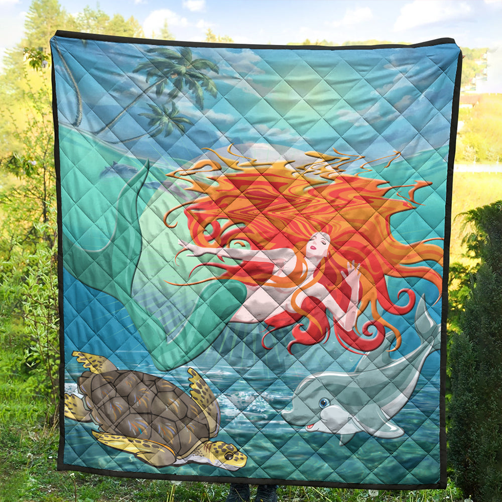 Hawaii Premium Quilt Mermaid And Animal
