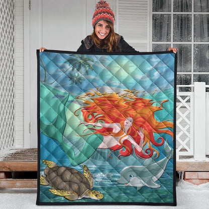 Hawaii Premium Quilt Mermaid And Animal