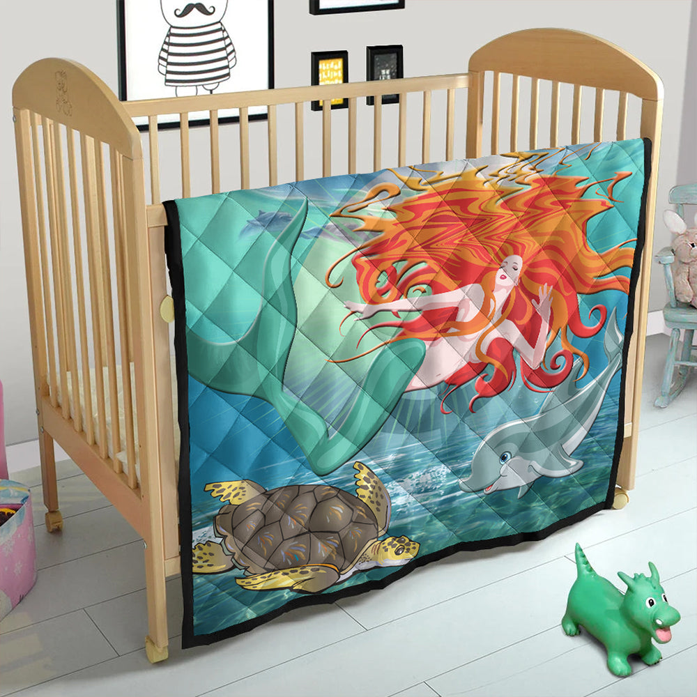 Hawaii Premium Quilt Mermaid And Animal