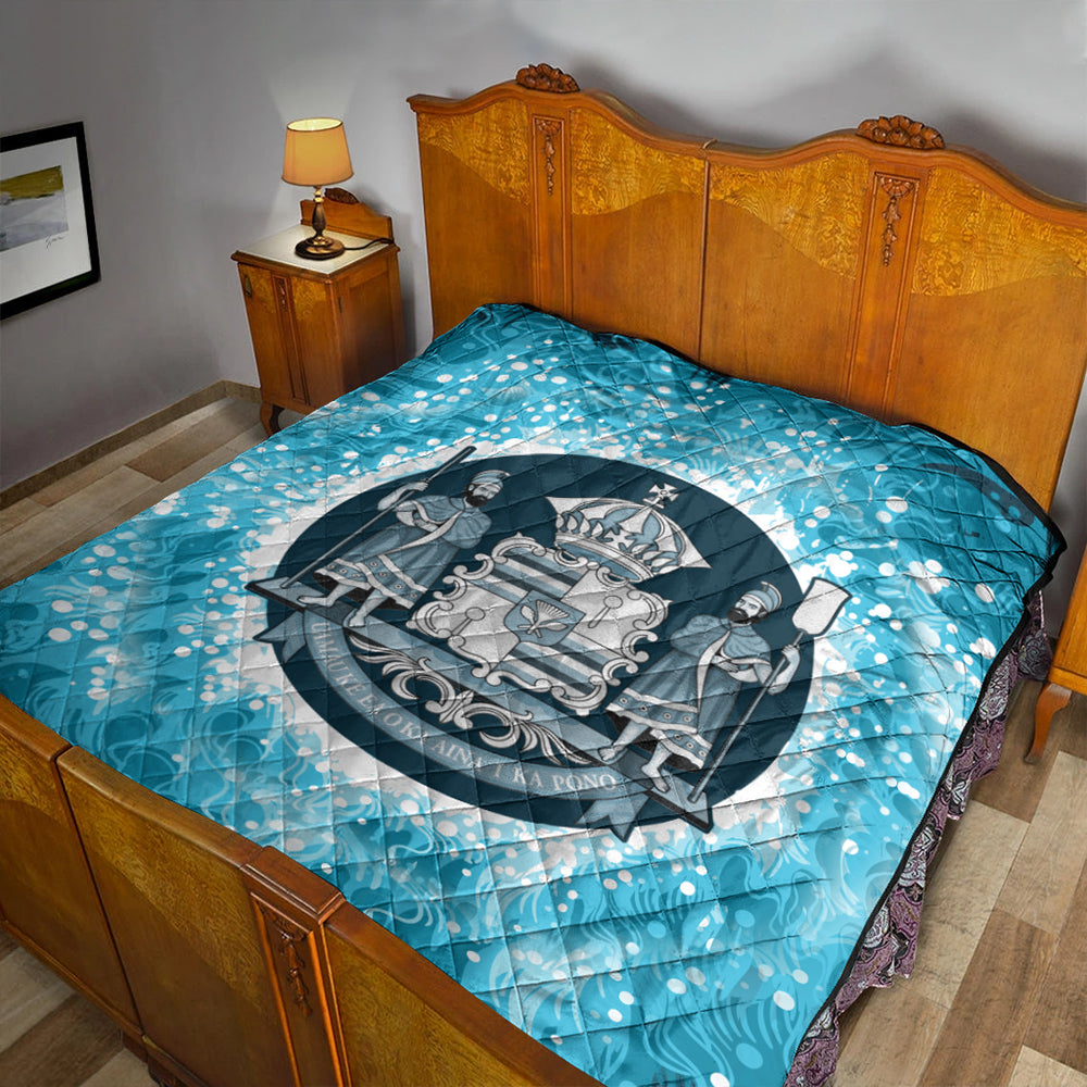 Hawaii Premium Quilt Native Hawaii Coat Of Arms Premium Quilt Discrete