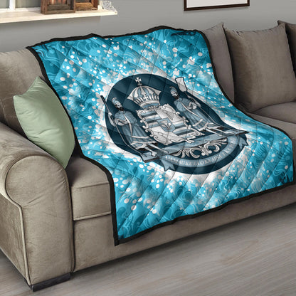 Hawaii Premium Quilt Native Hawaii Coat Of Arms Premium Quilt Discrete