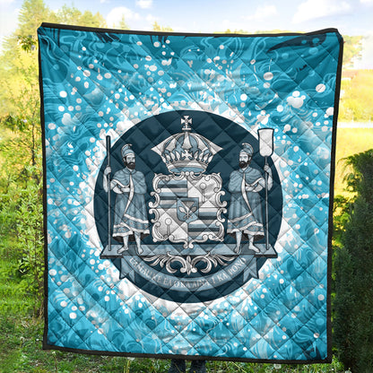 Hawaii Premium Quilt Native Hawaii Coat Of Arms Premium Quilt Discrete