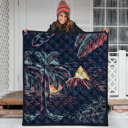 Hawaii Premium Quilt Night On The Land