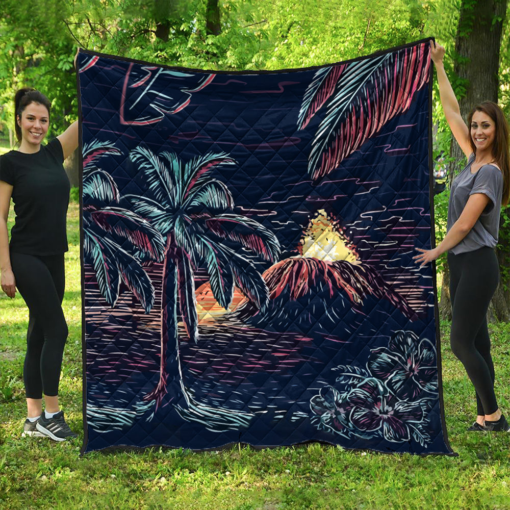 Hawaii Premium Quilt Night On The Land