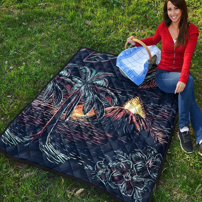 Hawaii Premium Quilt Night On The Land
