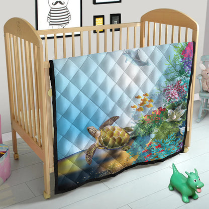 Hawaii Premium Quilt Ocean Cartoon