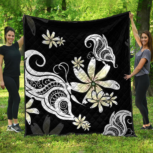 Hawaii Premium Quilt Plumeria Butterfly