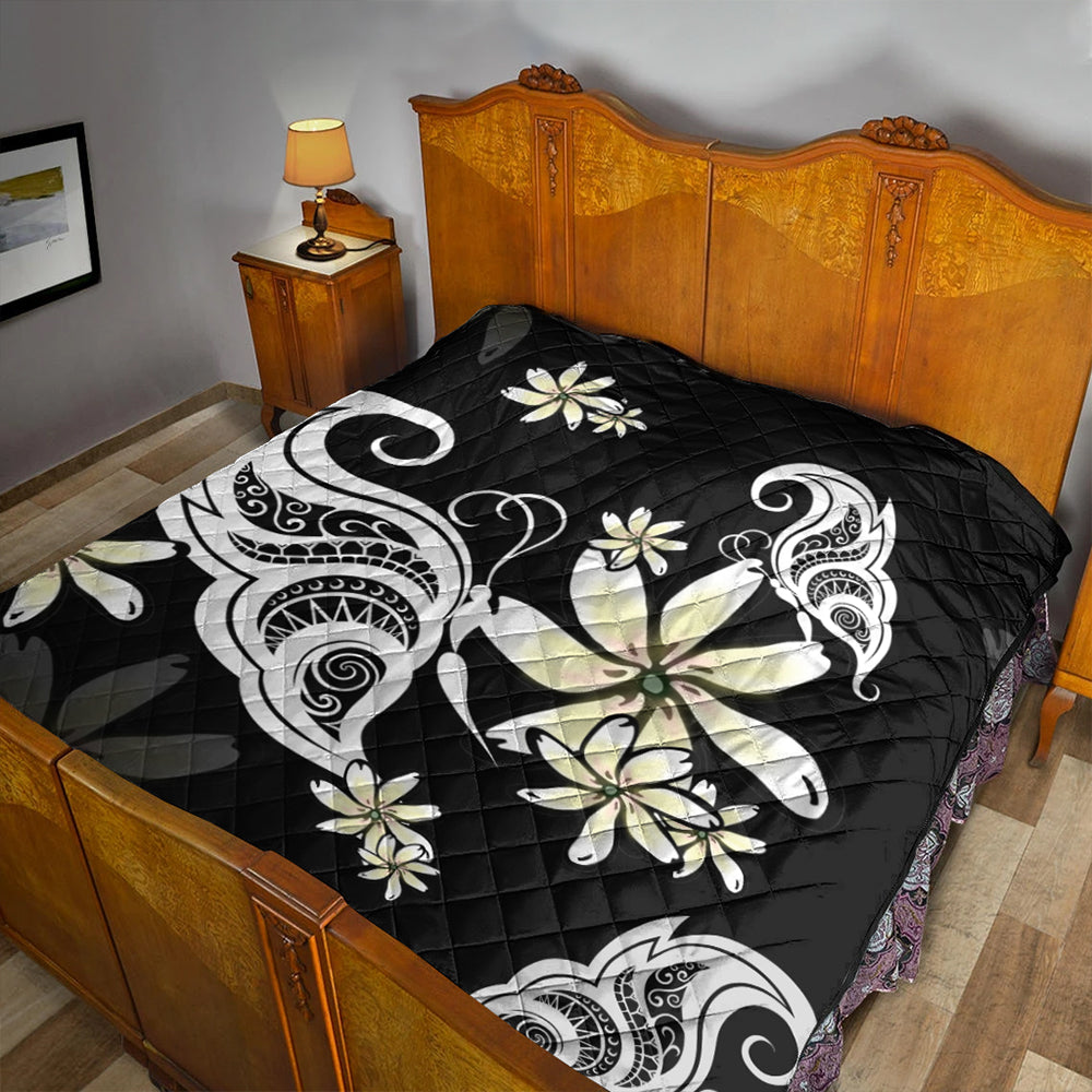 Hawaii Premium Quilt Plumeria Butterfly