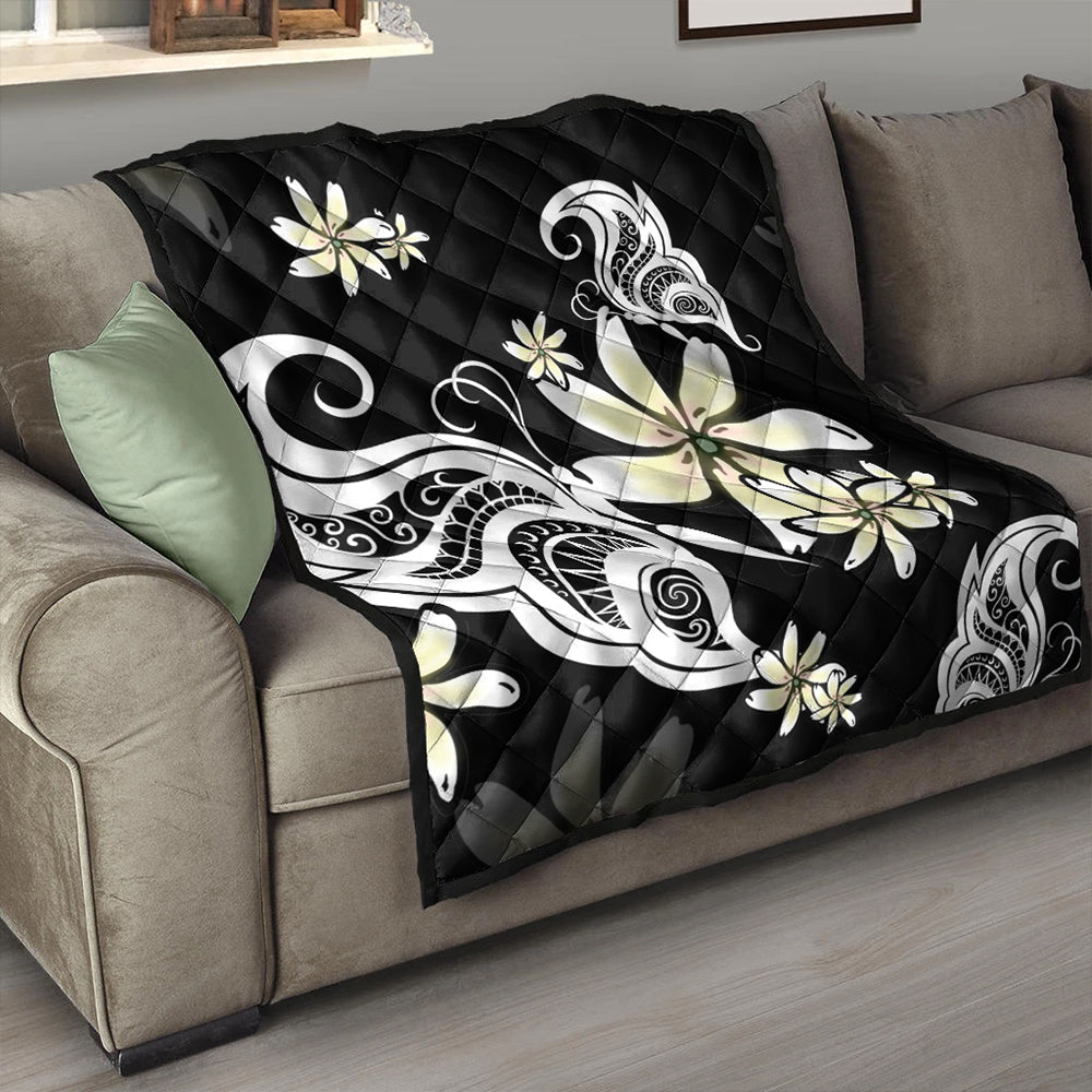 Hawaii Premium Quilt Plumeria Butterfly