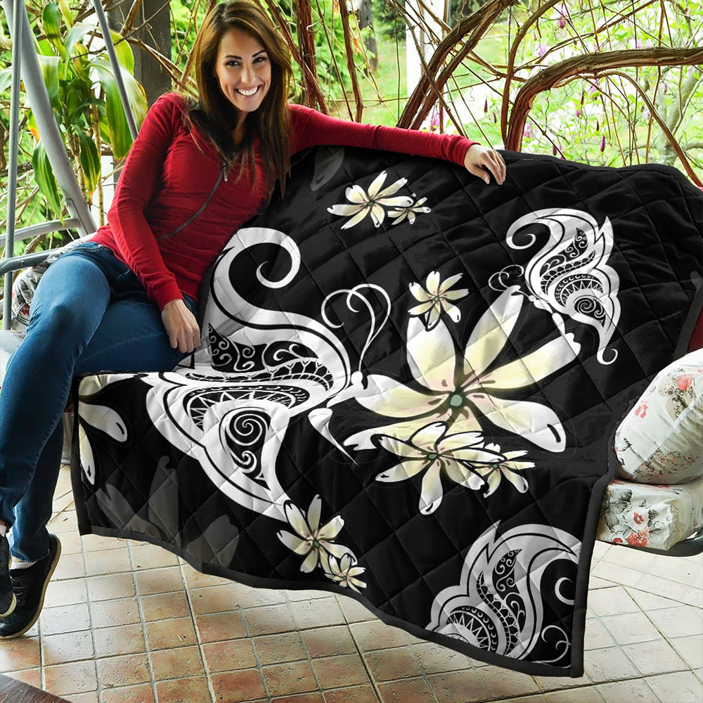 Hawaii Premium Quilt Plumeria Butterfly