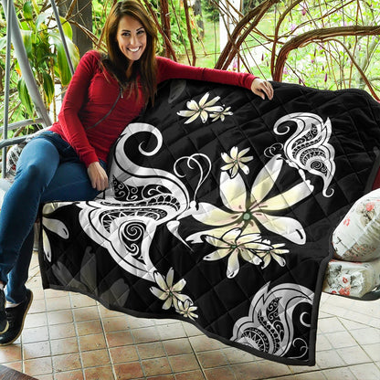 Hawaii Premium Quilt Plumeria Butterfly