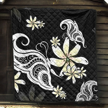Hawaii Premium Quilt Plumeria Butterfly