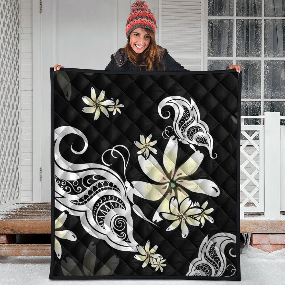 Hawaii Premium Quilt Plumeria Butterfly