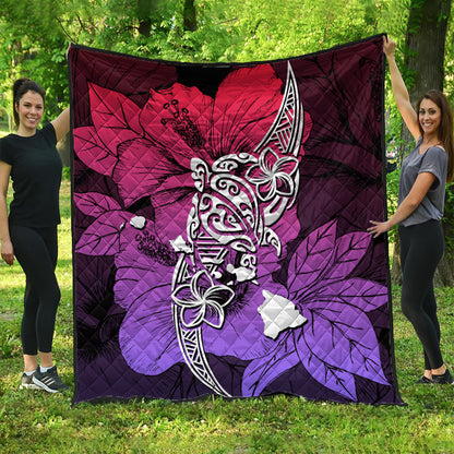 Hawaii Premium Quilt Polynesian Hibiscus Sweat