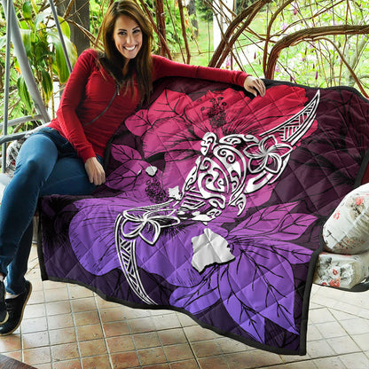 Hawaii Premium Quilt Polynesian Hibiscus Sweat