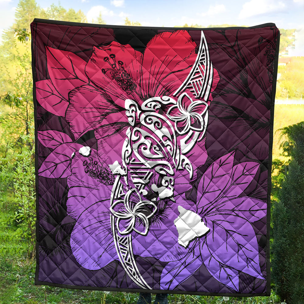 Hawaii Premium Quilt Polynesian Hibiscus Sweat