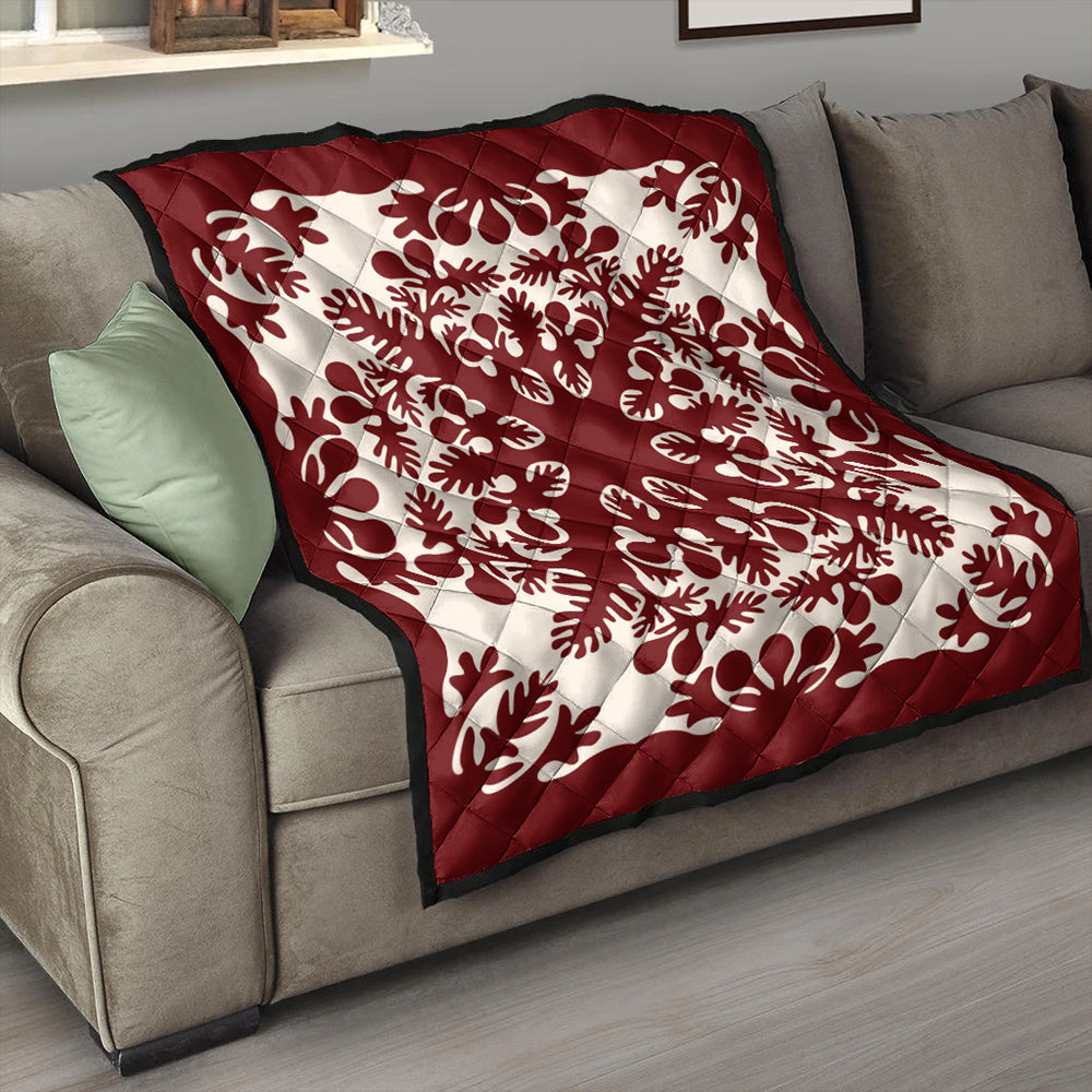 Hawaii Premium Quilt Quilt Tradition Red