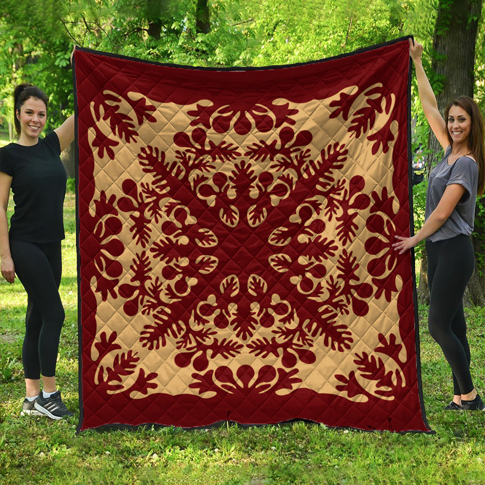 Hawaii Premium Quilt Quilt Vintage Palm
