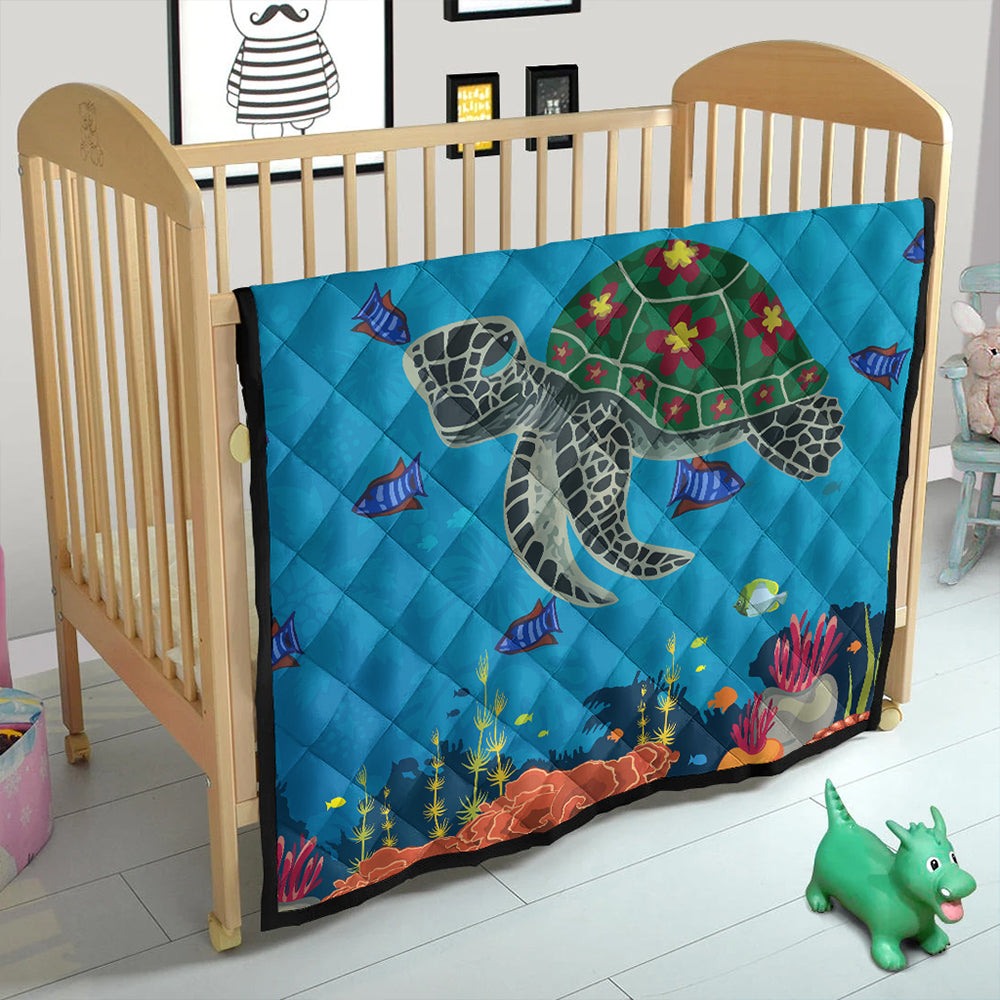 Hawaii Premium Quilt Sea Cartoon