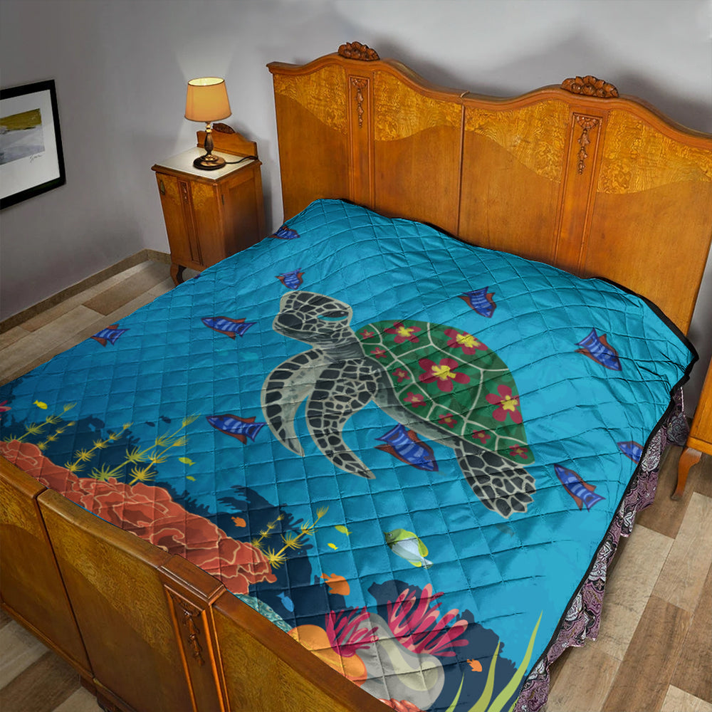 Hawaii Premium Quilt Sea Cartoon
