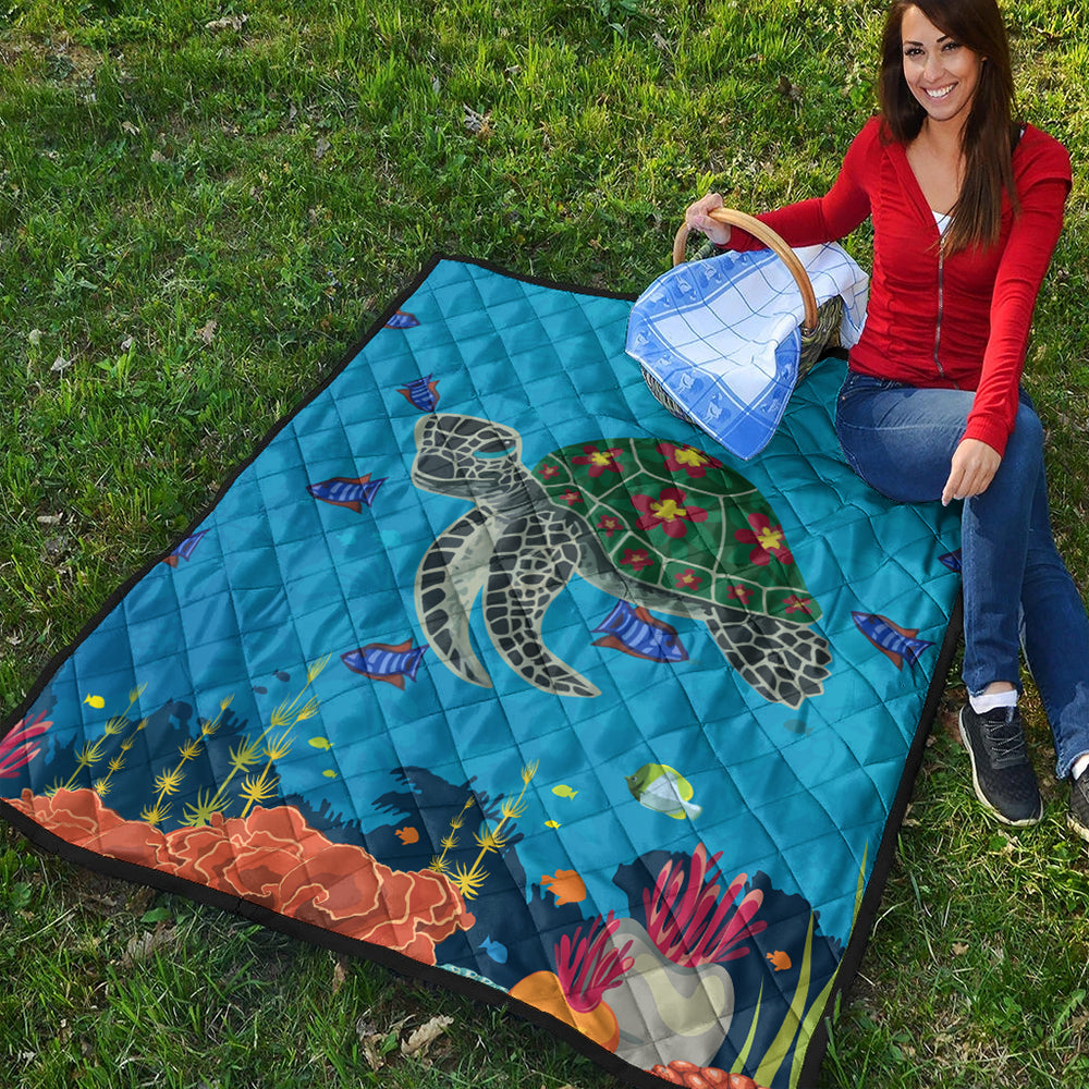 Hawaii Premium Quilt Sea Cartoon
