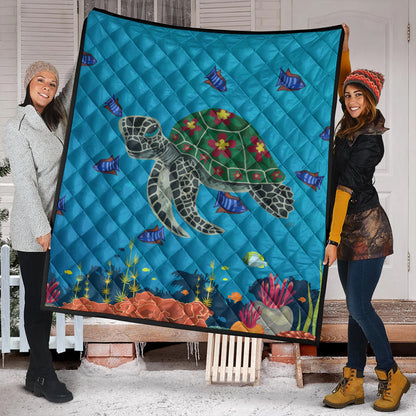 Hawaii Premium Quilt Sea Cartoon