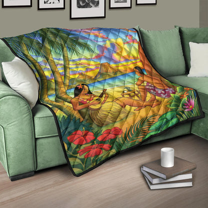 Hawaii Premium Quilt Sing A Song On A Beach