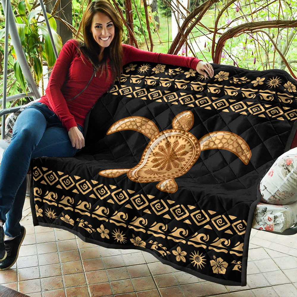 Hawaii Premium Quilt Traditional Turtle Pattern