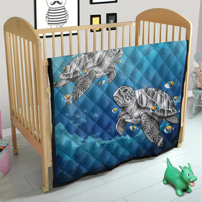 Hawaii Premium Quilt Turtle And Humuhumunukunukuapua'a New