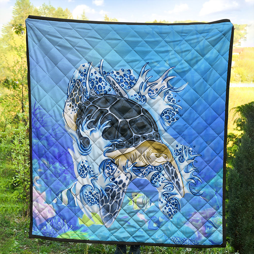 Hawaii Premium Quilt Turtle Cool