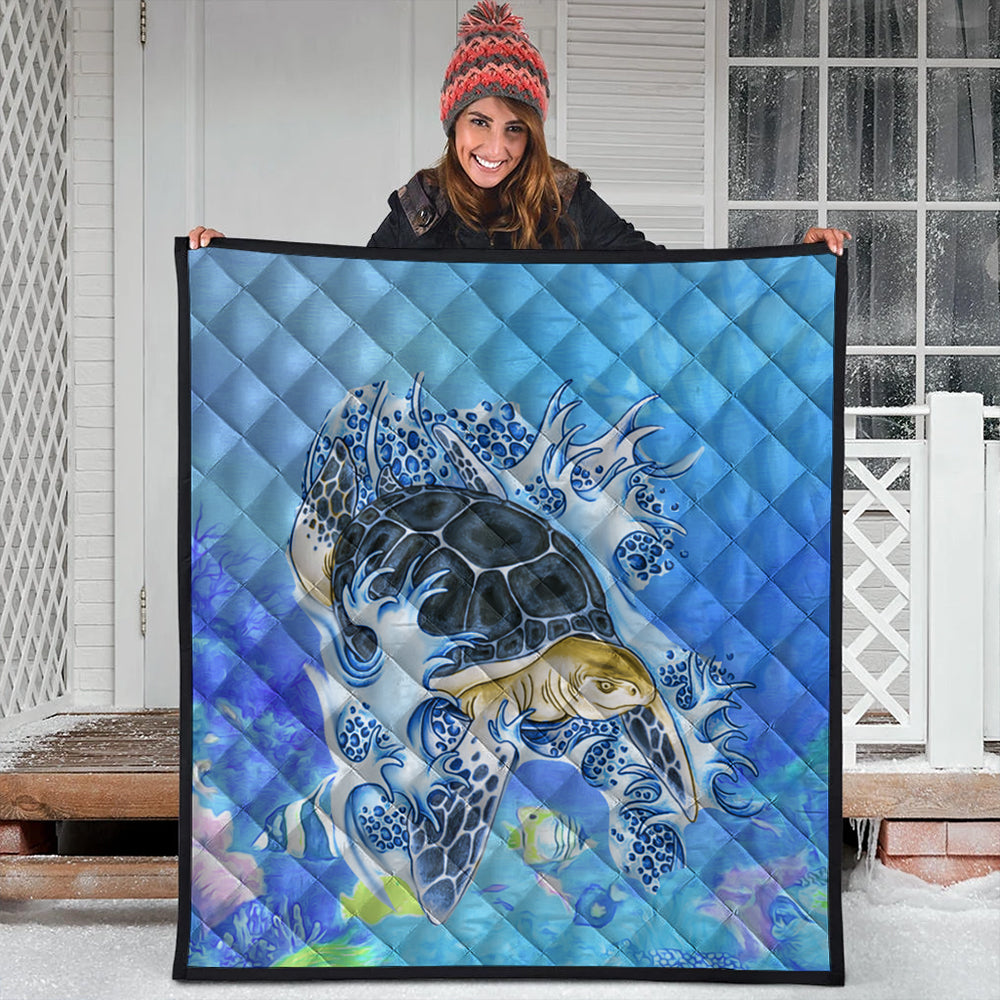 Hawaii Premium Quilt Turtle Cool