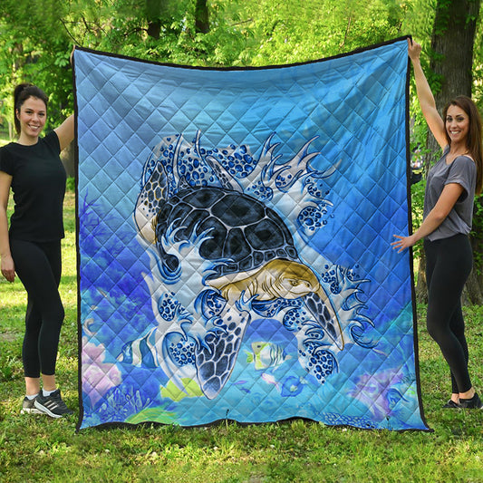 Hawaii Premium Quilt Turtle Cool