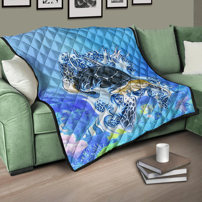 Hawaii Premium Quilt Turtle Cool