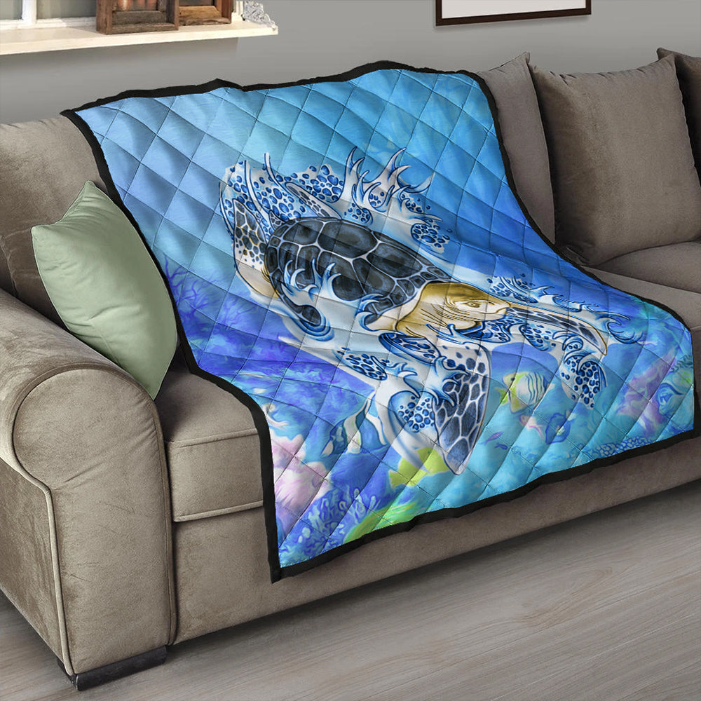 Hawaii Premium Quilt Turtle Cool