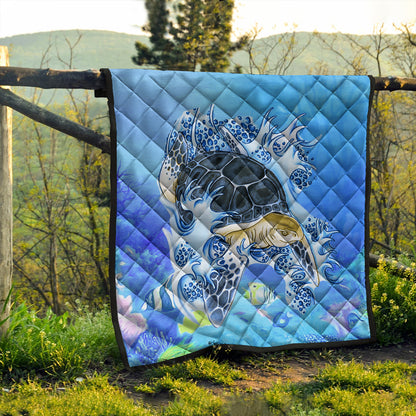 Hawaii Premium Quilt Turtle Cool