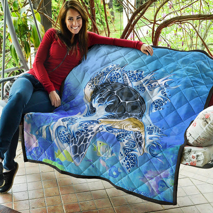 Hawaii Premium Quilt Turtle Cool