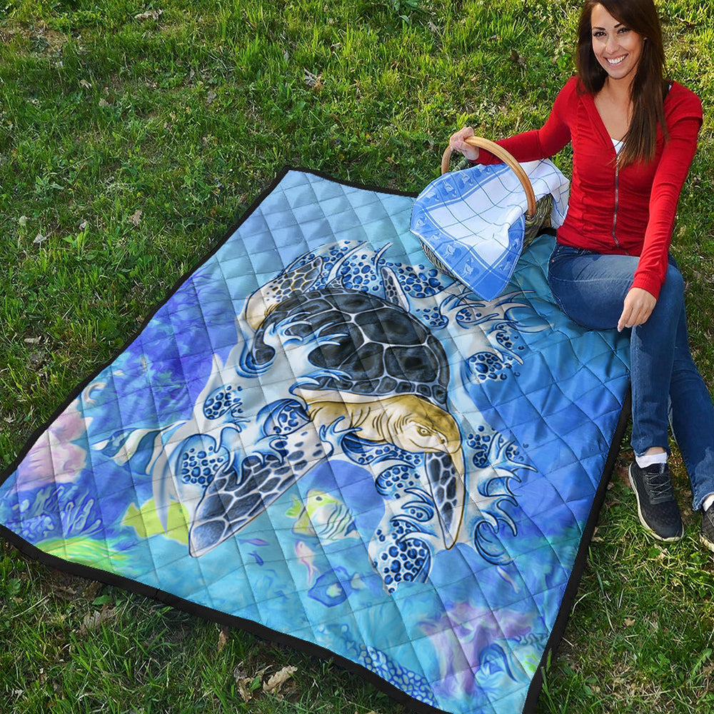 Hawaii Premium Quilt Turtle Cool