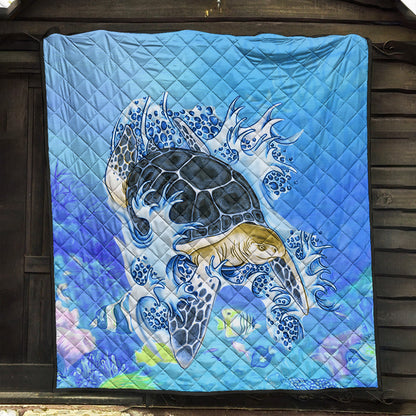 Hawaii Premium Quilt Turtle Cool