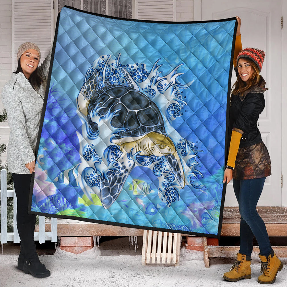 Hawaii Premium Quilt Turtle Cool