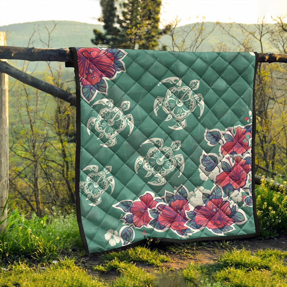 Hawaii Premium Quilt Turtle Hibiscus Summer