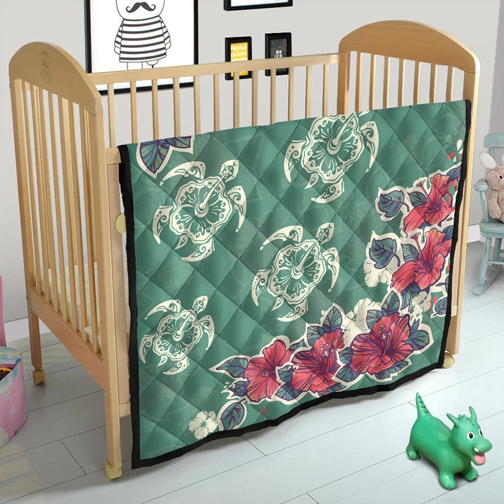 Hawaii Premium Quilt Turtle Hibiscus Summer