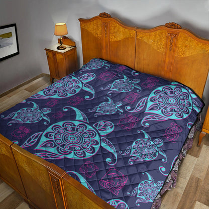 Hawaii Premium Quilt Turtle Neon