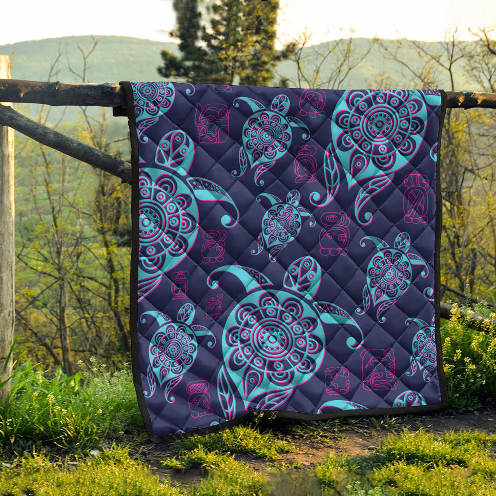 Hawaii Premium Quilt Turtle Neon