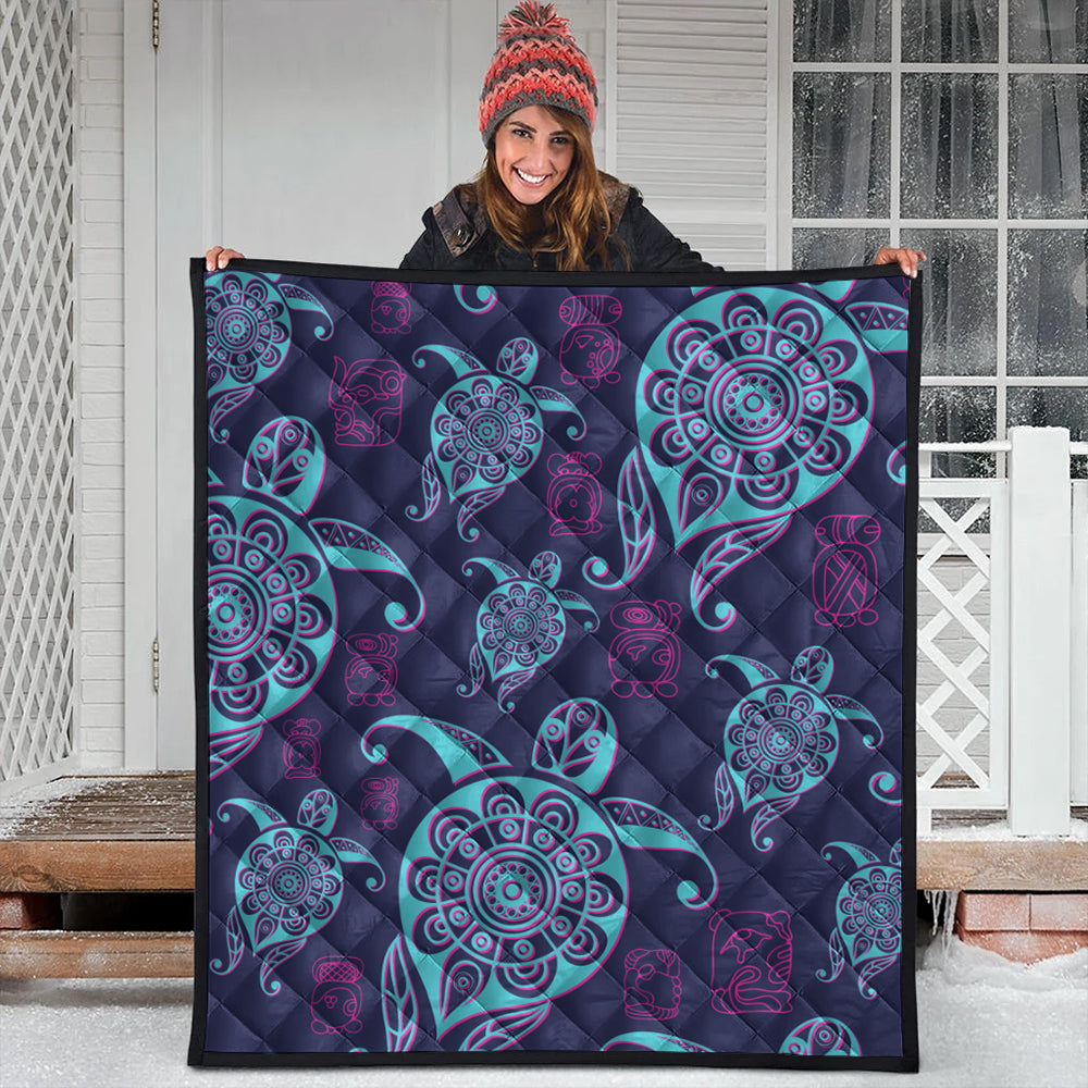 Hawaii Premium Quilt Turtle Neon
