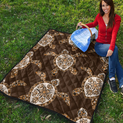 Hawaii Premium Quilt Turtle Plumeria Grown