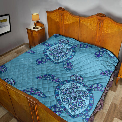 Hawaii Premium Quilt Turtle Plumeria