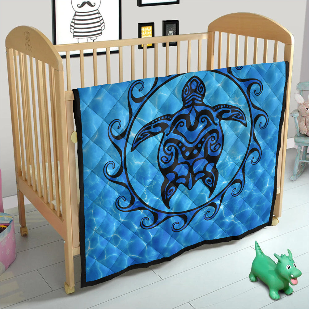 Hawaii Premium Quilt Turtle Polynesia Sea