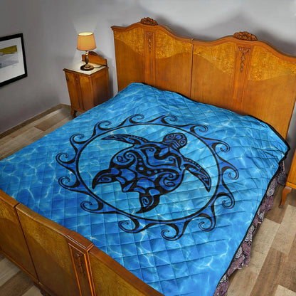 Hawaii Premium Quilt Turtle Polynesia Sea